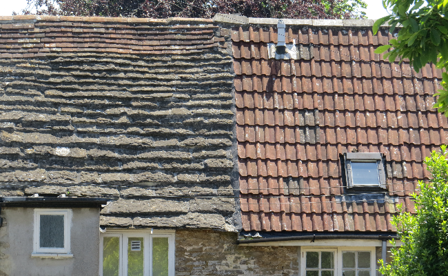 Party wall roof